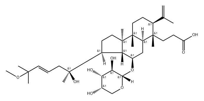 Cyclocarioside F Struktur