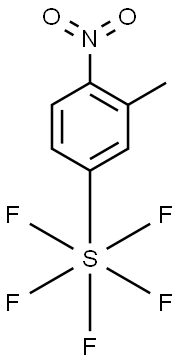 3-methyl-4-nitrobenzenethiol-1,1,1,1,1-5F Struktur