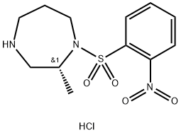 (R)-2-Methyl-1-((2-nitrophenyl)sulfonyl)-1,4-diazepane hydrochloride Struktur