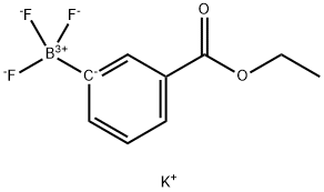 Potassium 3-ethoxycarbonyl phenyltrifluoroborate Struktur