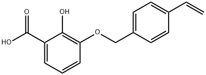 3-[(4-Ethenylphenyl)methoxy]-2-hydroxybenzoic acid Struktur