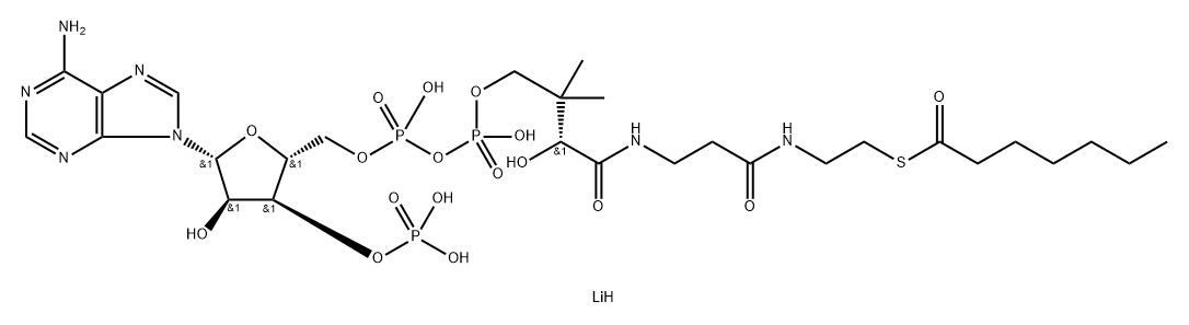 coenzyme A n-heptanoyl derivative (C7:0), lithium salt Struktur