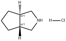 Cyclopenta[c]pyrrole, octahydro-, hydrochloride (1:1), (3aR,6aR)-rel- Struktur