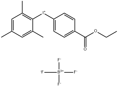 Iodonium, [4-(ethoxycarbonyl)phenyl](2,4,6-trimethylphenyl)-, tetrafluoroborate(1-) (1:1) Struktur