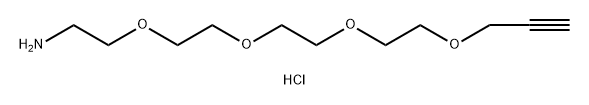 3,6,9,12-tetraoxapentadec-14-yn-1-amine hydrochloride Struktur