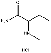 Butanamide, 2-(methylamino)-, hydrochloride (1:1) Struktur