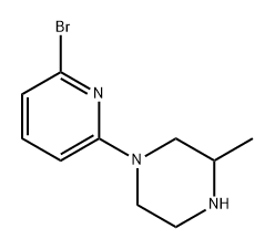 1-(6-bromopyridin-2-yl)-3-methylpiperazine Struktur