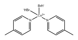 Cobalt, dibromobis(4-methylpyridine)-, (T-4)- Struktur