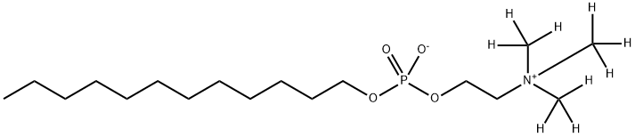 [2H9]-n-Dodecyl Phosphocholine Struktur