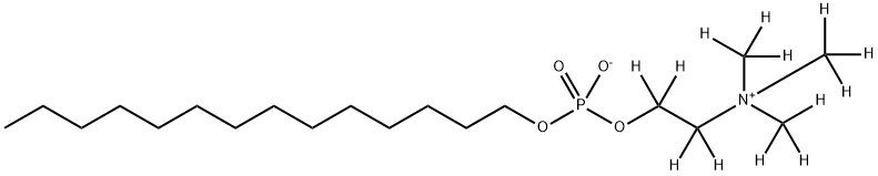 [2H13]-n-Tetradecyl Phosphocholine Struktur