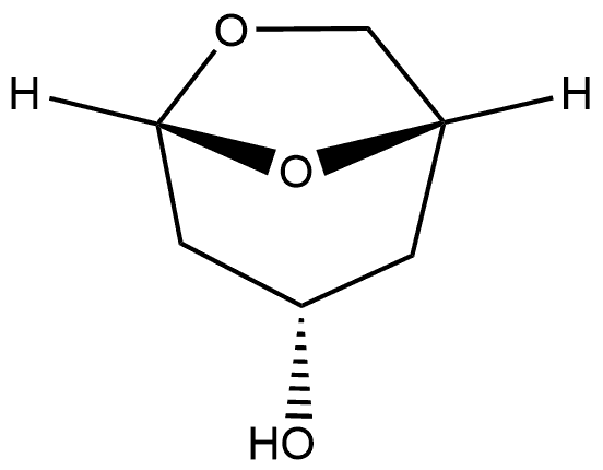 β-D-threo-Hexopyranose, 1,6-anhydro-2,4-dideoxy- Struktur