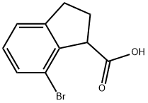 7-Bromo-2,3-dihydro-1H-indene-1-carboxylic?acid Struktur