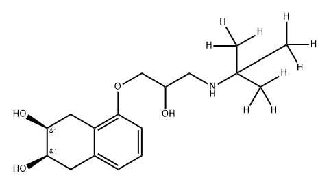 Nadolol D9 Struktur