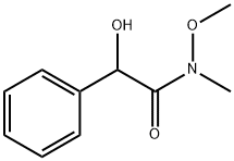 α-Hydroxy-N-methoxy-N-methylbenzeneacetamide Struktur