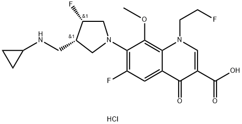 Lascufloxacin hydrochloride Struktur