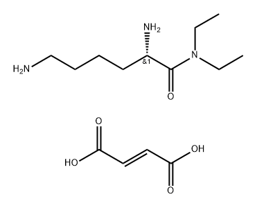 Hexanamide, 2,6-diamino-N,N-diethyl-, (2S)-, (2E)-2-butenedioate (1:1) (9CI) Struktur