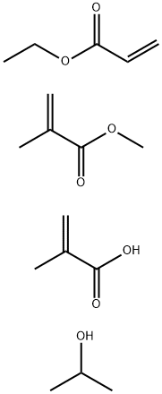 2-Propenoic acid, 2-methyl-, telomer with ethyl 2-propenoate, methyl 2-methyl-2-propenoate and 2-propanol, ammonium salt Struktur