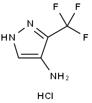 1H-Pyrazol-4-amine, 3-(trifluoromethyl)-, hydrochloride (1:1) Struktur