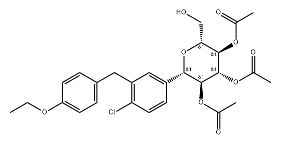 Dapagliflozin Triacetate Struktur