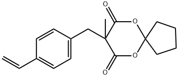 8-[(4-Ethenylphenyl)methyl]-8-methyl-6,10-dioxaspiro[4.5]decane-7,9-dione Struktur