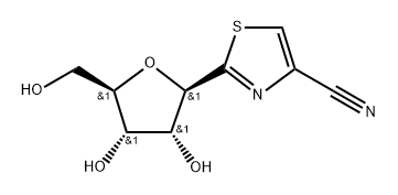 4-cyanotiazofurin Struktur