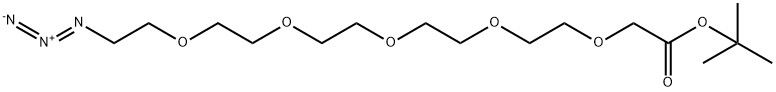 Azido-PEG5-CH2CO2t-butyl ester Struktur