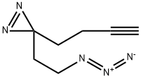 3H-Diazirine, 3-(2-azidoethyl)-3-(3-butyn-1-yl)- Struktur