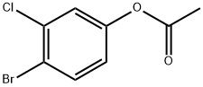 4-Bromo-3-chlorophenyl acetate Struktur