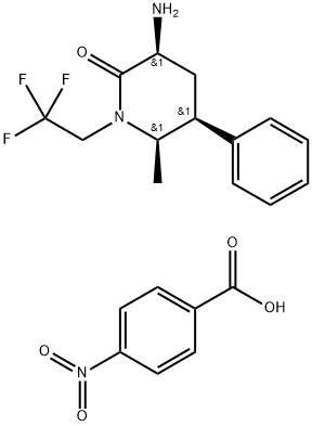 (3S,5S,6R)-6-methyl-2-oxo-5-phenyl-1-(2,2,2-trifluoroethyl)piperidine-3-aminium 4-nitrobenzoate