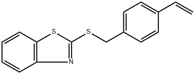 2-[[(4-ethenylphenyl)methyl]thio] benzothiazole Struktur