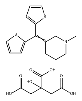 Tipepidine citrate Struktur