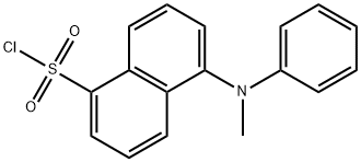 5-(methyl(phenyl)amino)naphthalene-1-sulfonylchloride Struktur