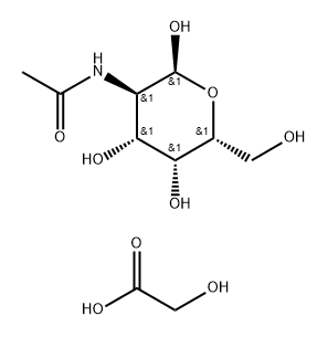 6-O-carboxymethyl-N-acetyl-1,4-polygalactosamine Struktur