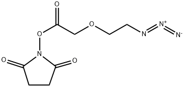 Azido-PEG1-CH2CO2-NHS Structure