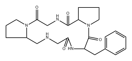 cyclo(glycyl-prolyl-psi(CH2NH)-glycyl-phenylalanyl-prolyl) Struktur