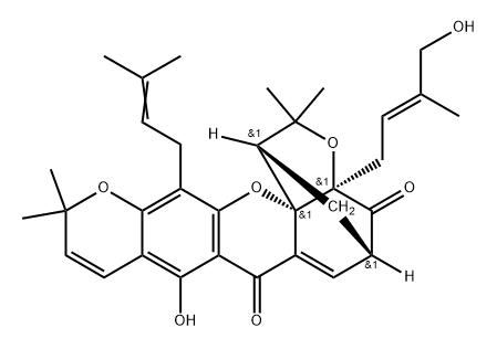 Isomorellinol Struktur