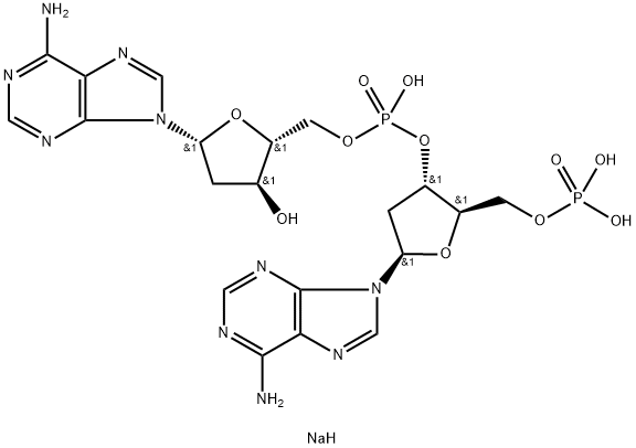 OLIGODEOXYADENYLIC ACID D(PA)2 SODIUM SALT Struktur