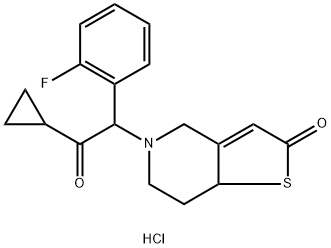 Prasugrel metabolite hydrochloride, mixture of isomers Struktur