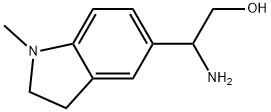 2-amino-2-(1-methyl-2,3-dihydro-1H-indol-5-yl)ethan-1-ol Struktur