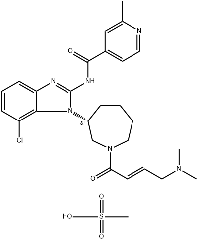 EGF816 (mesylate) Struktur