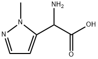 1H-Pyrazole-5-acetic acid, α-amino-1-methyl- Struktur