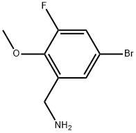 (5-bromo-3-fluoro-2-methoxyphenyl)methanamine Struktur