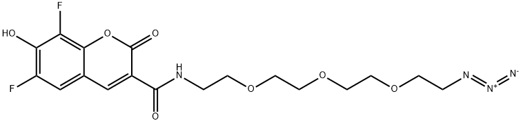 Pacific Blue-PEG3-Azide Struktur