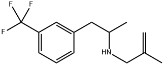 α-Methyl-N-(2-methyl-2-propenyl)-m-(trifluoromethyl)benzeneethanamine Struktur