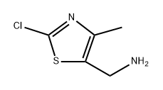 1-(2-chloro-4-methyl-1,3-thiazol-5-yl)methanamine Struktur