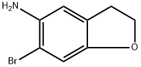 6-bromo-2,3-dihydrobenzofuran-5-amine Struktur