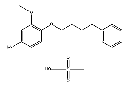 m-Anisidine, 4-(4-phenylbutoxy)-, methanesulfonate (8CI) Struktur