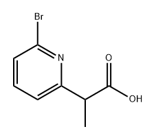 2-(6-bromopyridin-2-yl)propanoic acid Struktur