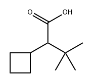 2-cyclobutyl-3,3-dimethylbutanoic acid Struktur