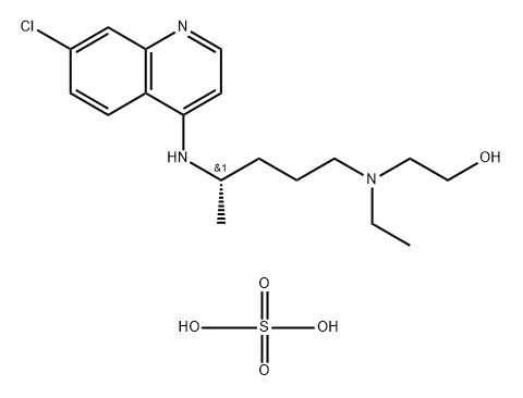 (S)-Hydroxychloroquine sulfate Struktur